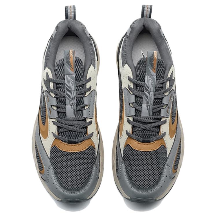 XTEP Lightweight Abrasion Resistant Low top Hiking Shoes Men’s Gray