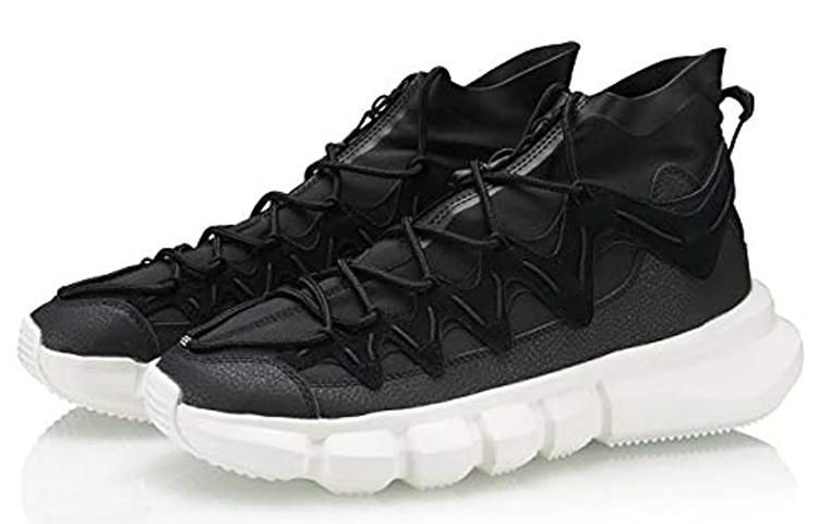 Li Ning Essence 2.3 Slip Resistant Abrasion Resistant High top Vintage Basketball Shoes Women’s Black