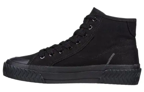 Skechers Street Trax Hi Tread High Vintage High top Canvas Shoes Women's Black