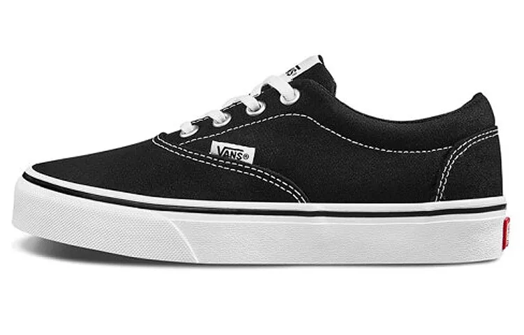 Vans Authentic Lightweight Low top Skateboard Shoes Women's Black White