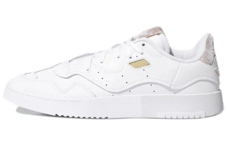 Adidas Originals Super Court XX Comfortable Coverage Abrasion Resistant Low top Skateboard Shoes Women's Cloud White