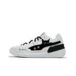 PUMA Clyde Hardwood Team Abrasion Resistant Low top Basketball Shoes Unisex Black White