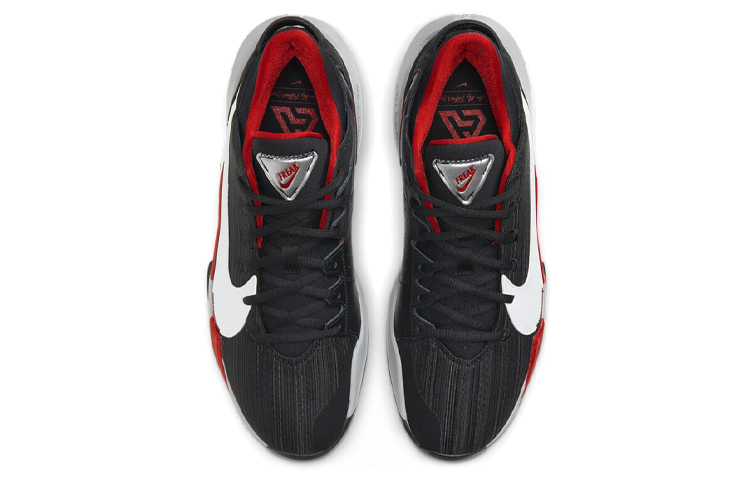 Мужские кроссовки Nike Freak 2 (черный / красный / белый) — Чёрный / красный / белый — фото 4