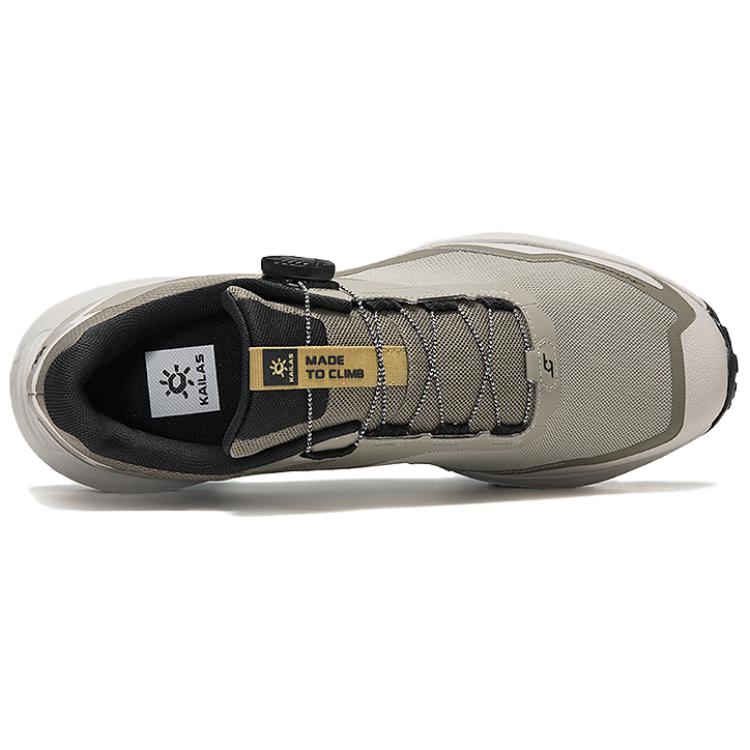 KAILAS Slip Resistant And Abrasion Resistant Coverage Low top Hiking Shoes Unisex Light Gray