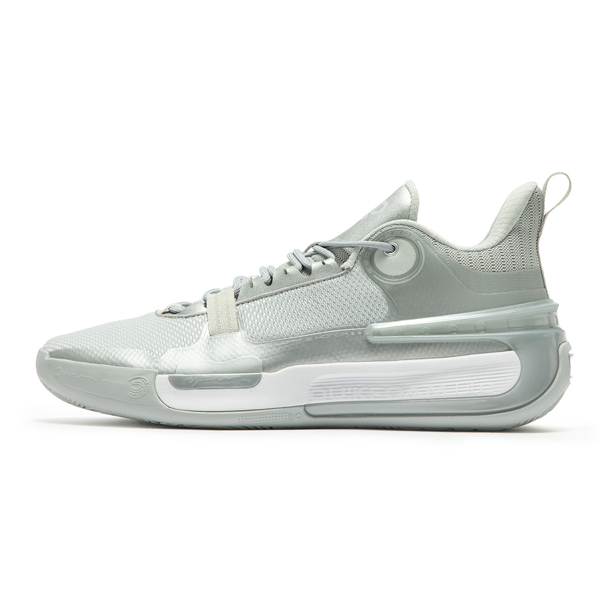 361° Cushioning, Wear Resistant Low top Basketball Shoes Men’s Silver White
