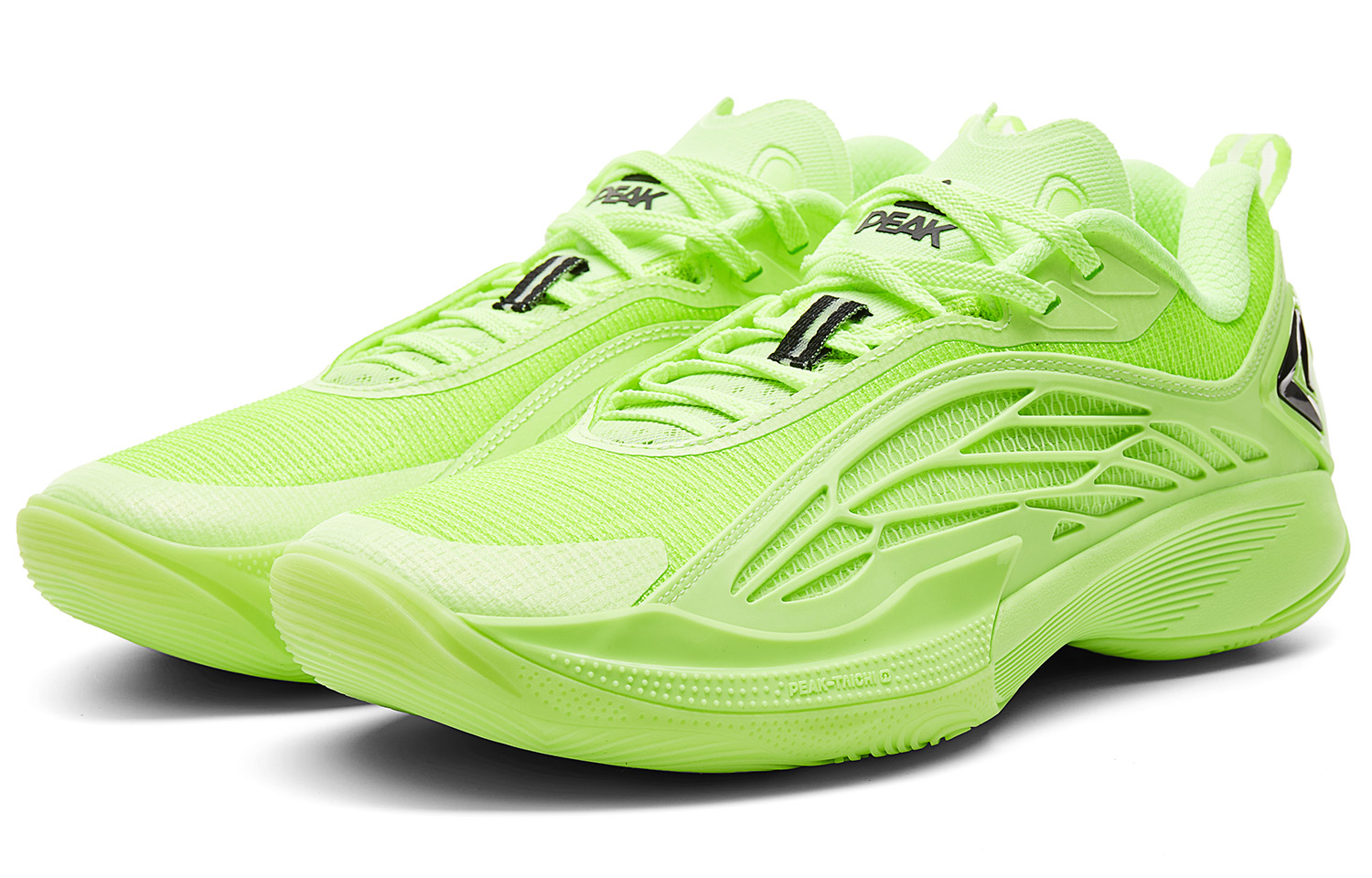 PEAK Cushioning Abrasion Resistant Rebound Low top Basketball Shoes Men’s Neon Green