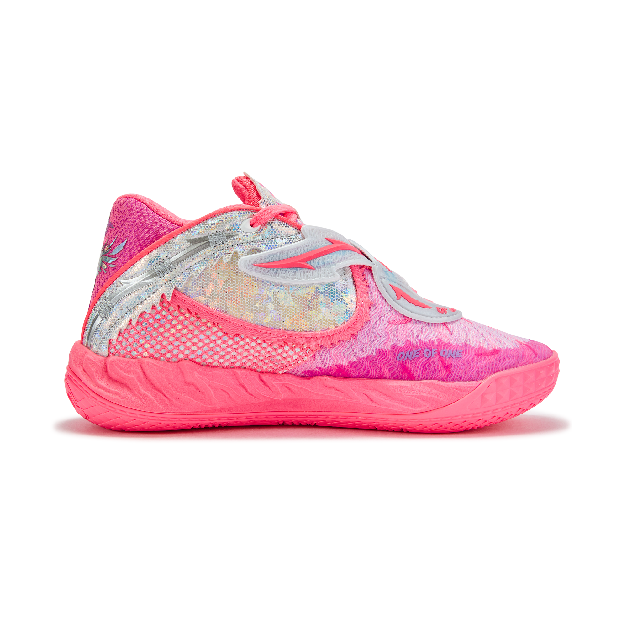 PUMA MB.05 Basketball Shoes Unisex Pink Silver