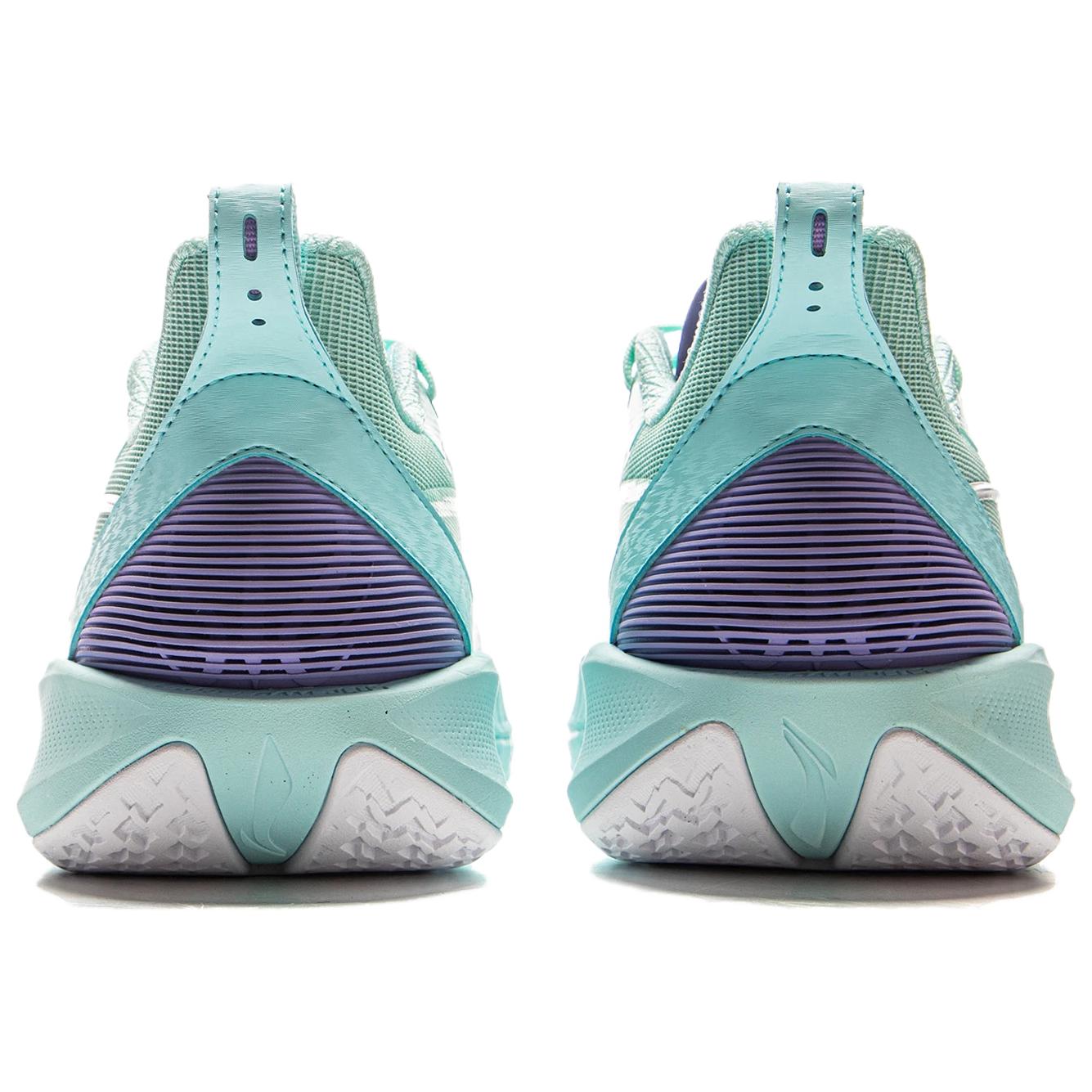 Li Ning Speed 2V2 Basketball Shoes Men’s Low Top Floating Green Sky Blue