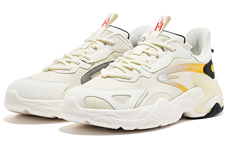 Erke Jiang Rebound Low top Training Shoes Men’s White Yellow