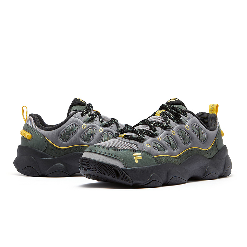 FILA FUSION WATERBEAR Bear Paw Shoe Vintage Basketball Shoes Men’s Black Gray