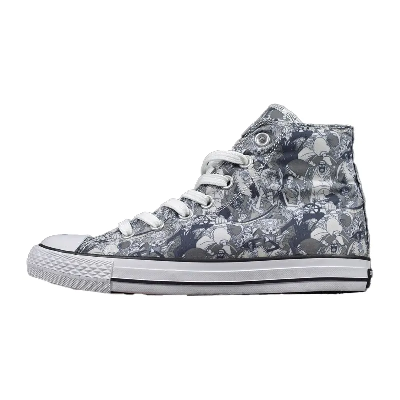 One Piece x Converse Chuck Taylor All Star High top Canvas Shoes Unisex Gray