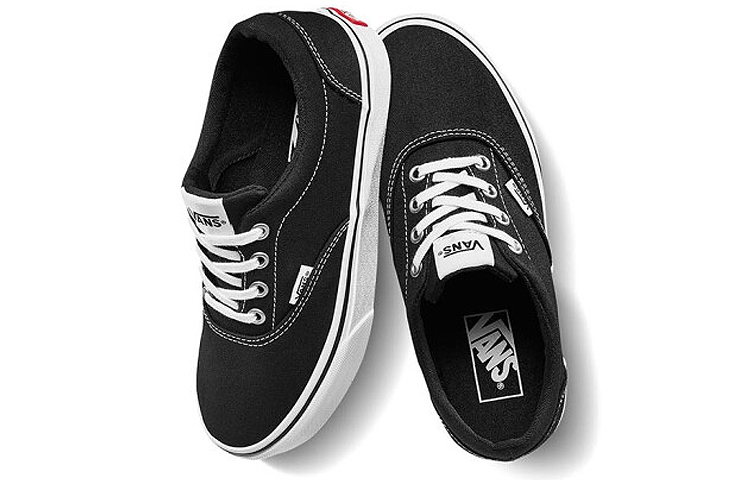 Женские кеды Vans Authentic (черно-белые) — фото 3