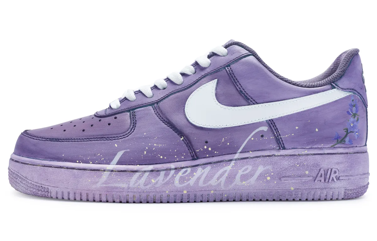 Nike Air Force 1 Low 811 Manufacturing, Lavender Artificial Leather Lightweight Height Increasing