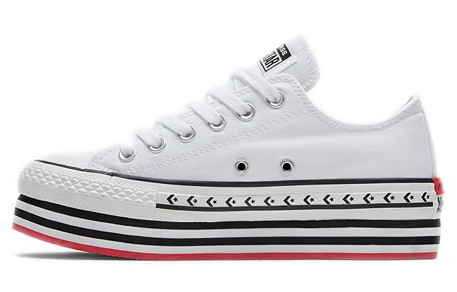 Chuck Taylor All Star Wmns Converse Platform Layer Low 'Logo Play - White' Women's