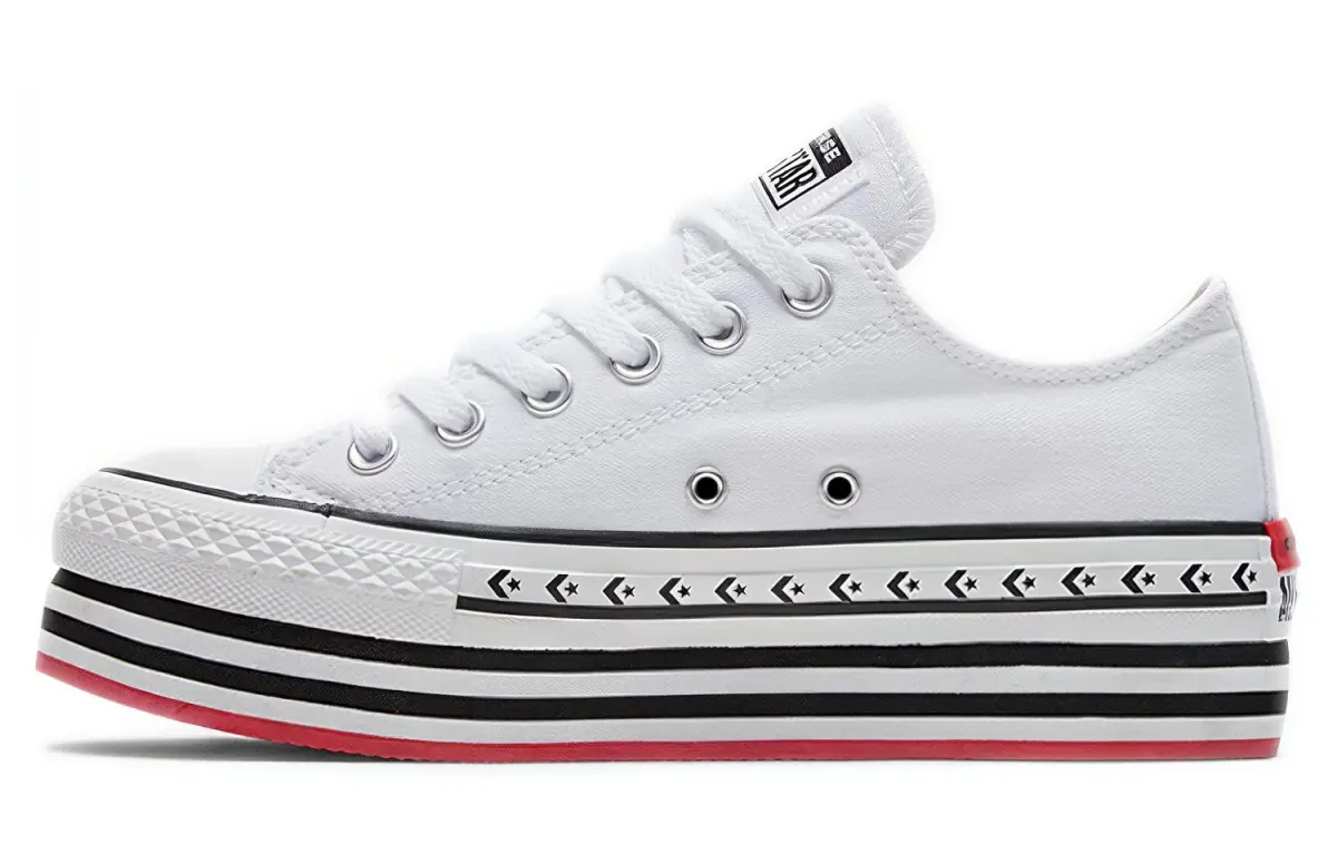 Chuck Taylor All Star Wmns Converse Platform Layer Low 'Logo Play - White' Women's