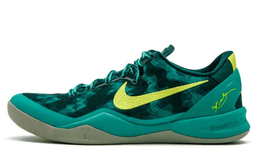 Nike Kobe 8 System SP PK Sports Pack round toe lace-up non-slip low-top basketball shoes men's green