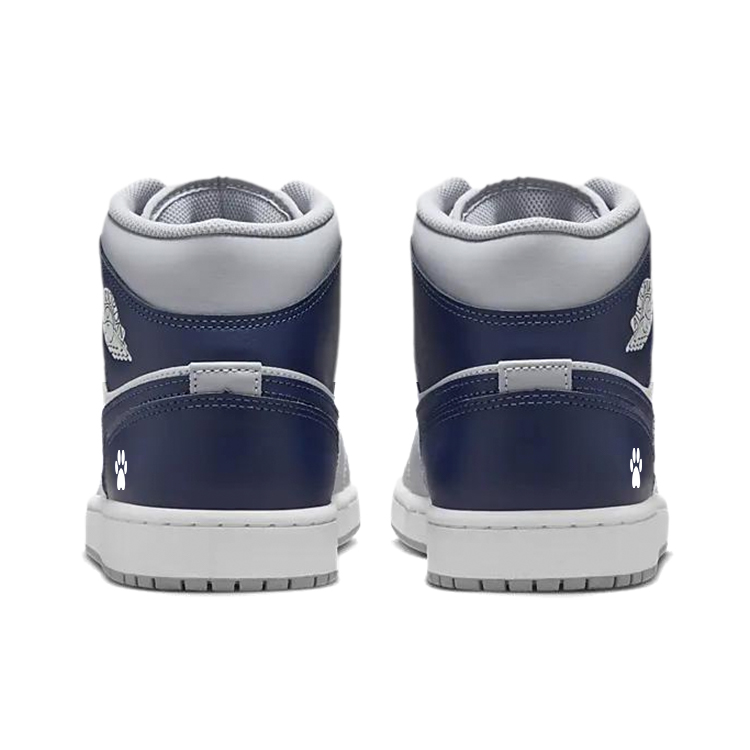 Jordan Air Jordan 1 Vintage Basketball Shoes Men’s Mid Top White/Blue