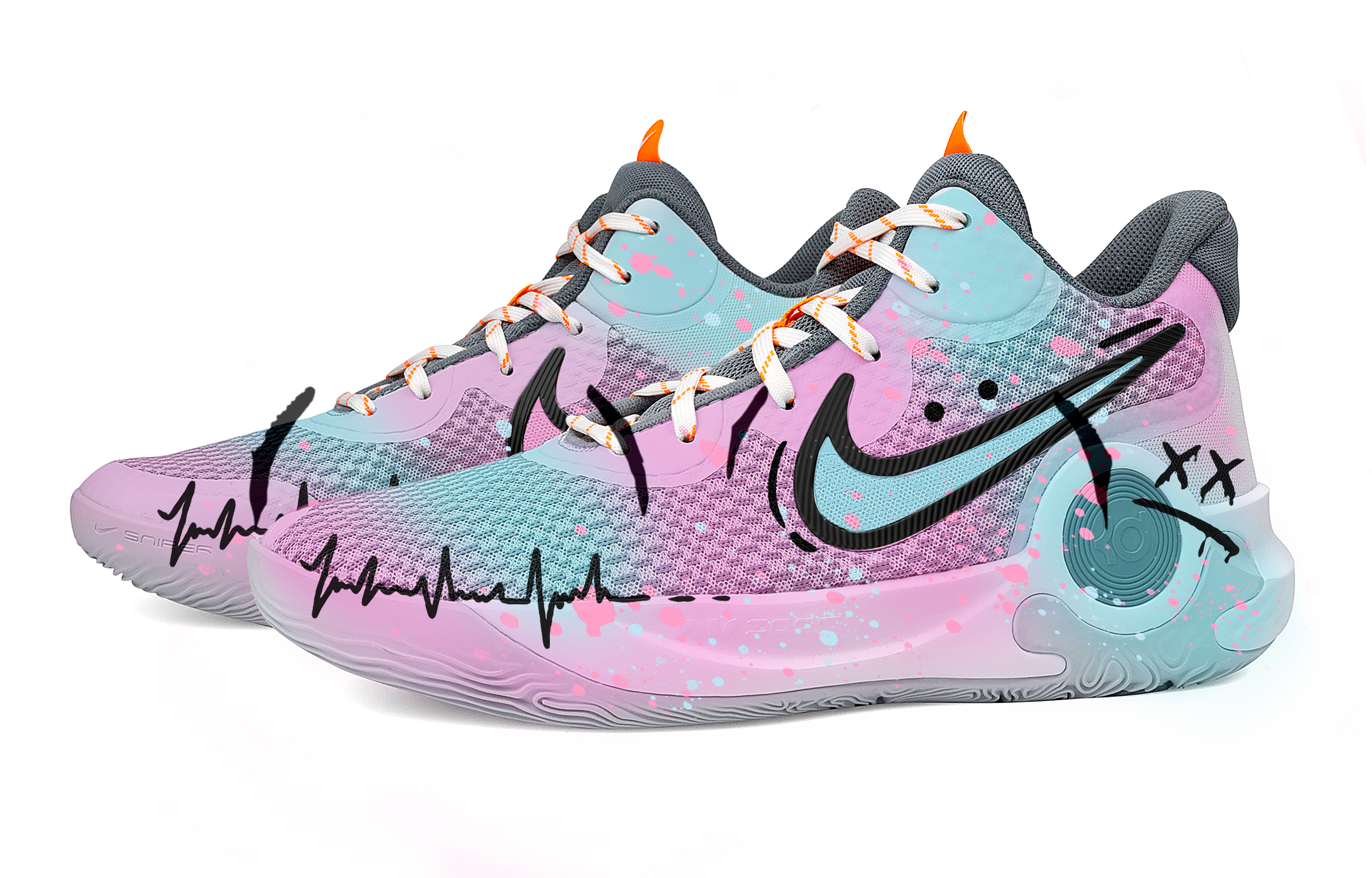 Nike KD Trey 5 IX Basketball Shoes Unisex Mid Top Bright Pink
