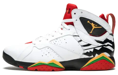 Jordan Air Jordan 7 Retro Premio Bin 23 Comfortable Casual High Top Retro Basketball Shoes Men's White Red
