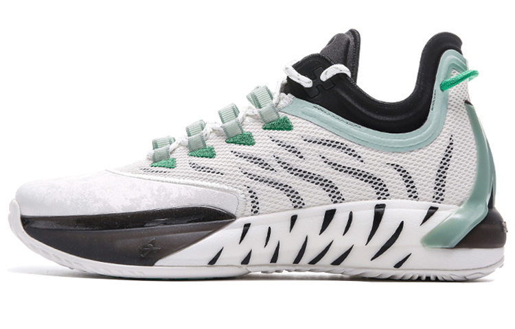 Anta GH1 low Alpha Fashionable and versatile Mesh fabric synthetic leather Wear-resistant and breathable Low top Basketball shoes Men's white, black and green