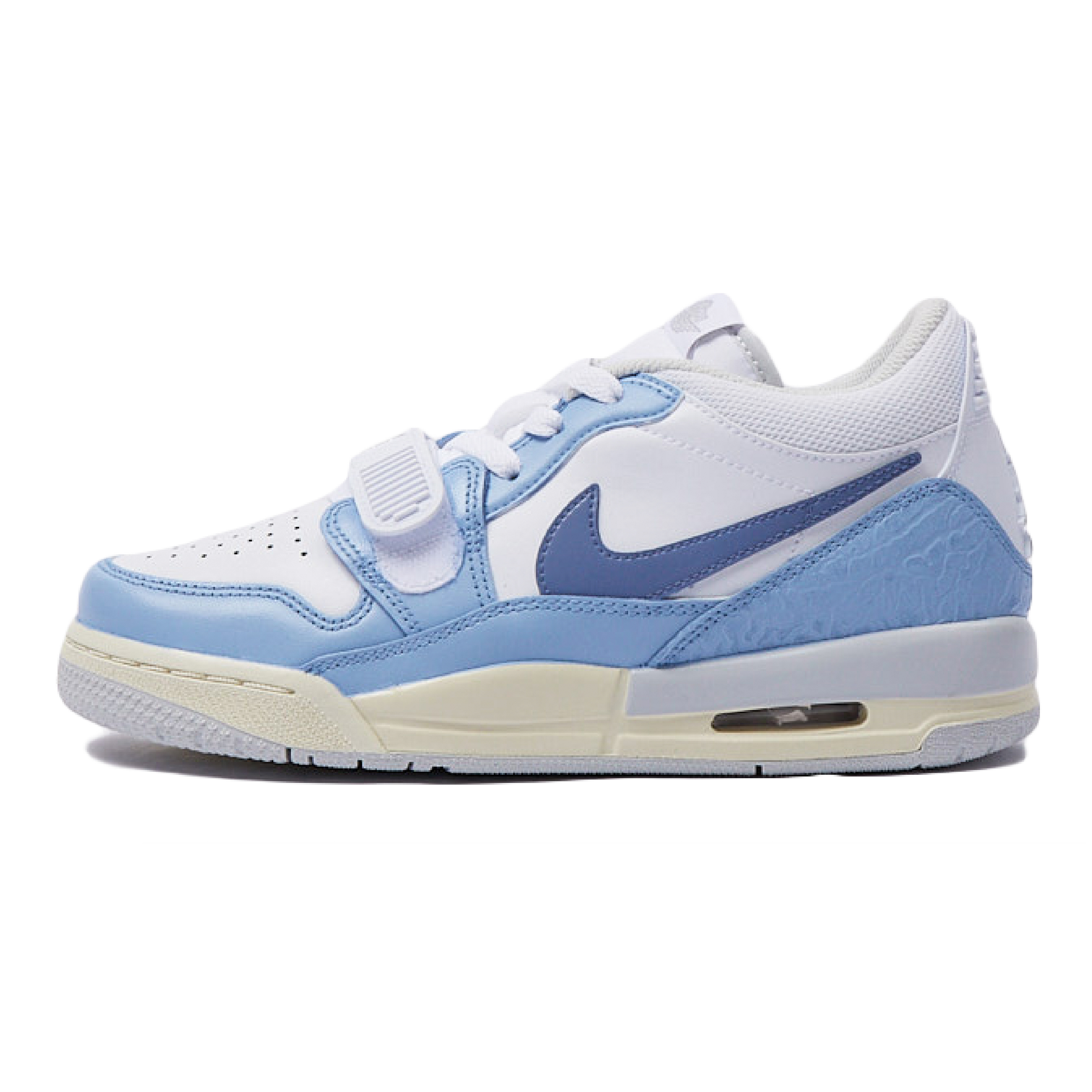 Jordan Legacy 312 Cushioning Slip Resistant Cushioning Slip Resistant Low top Vintage Basketball Shoes GS Blue White