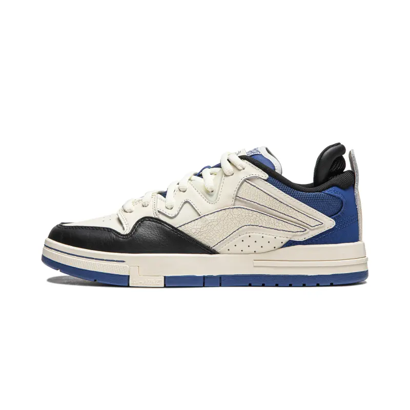 Li Ning Wave Pro Slip Resistant Cushioning Abrasion Resistant Support Skateboard Shoes Men's White