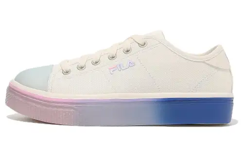 FILA Grand Est Low top Skateboard Shoes Women's White Purple Blue Korean Style
