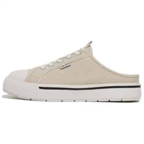FILA Court Vintage Low top Canvas Shoes Unisex Beige Korean Style