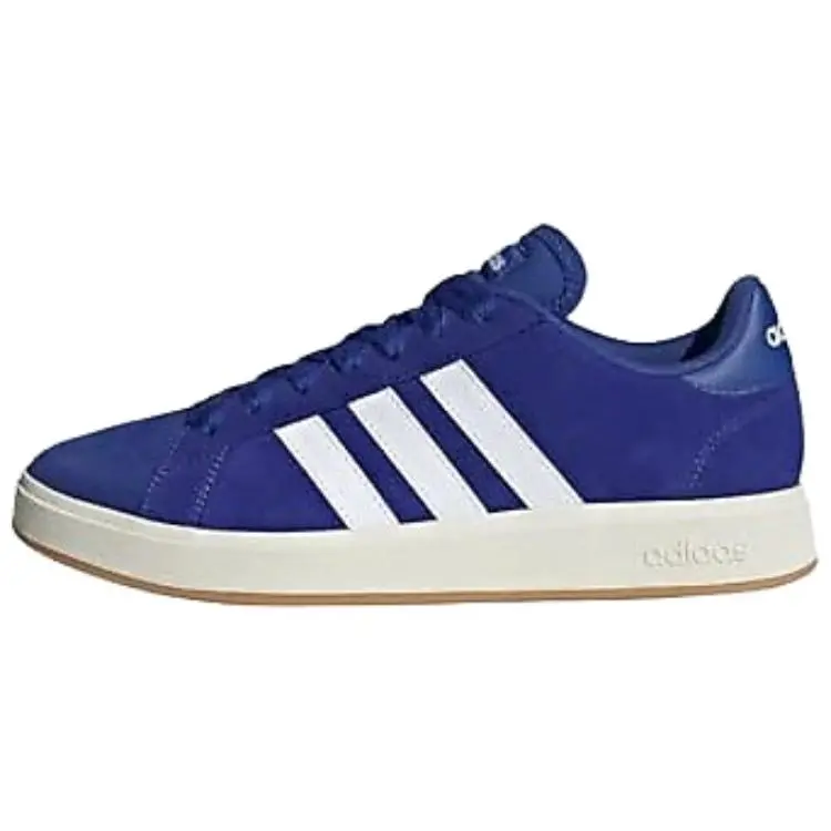 Adidas Grand Court Base 00s Synthetic Leather Abrasion Resistant Low top Skateboard Shoes Unisex Blue White