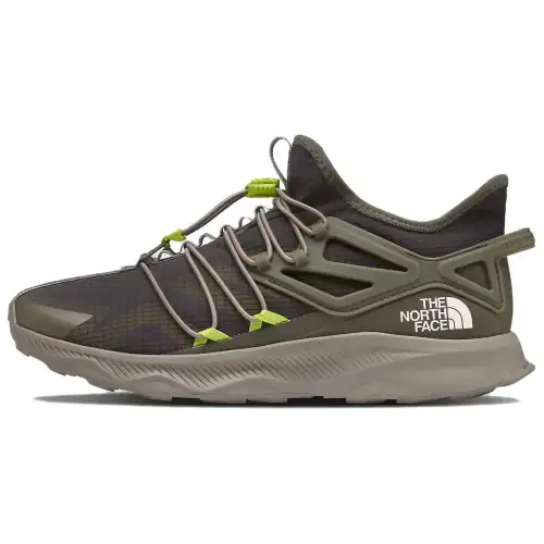 THE NORTH FACE Oxeye Slip Resistant Abrasion Resistant Low top Hiking Shoes Men's Green Umber Gray