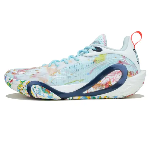 Li Ning Cushioning, Wear Resistant Low top Basketball Shoes Men's Blue
