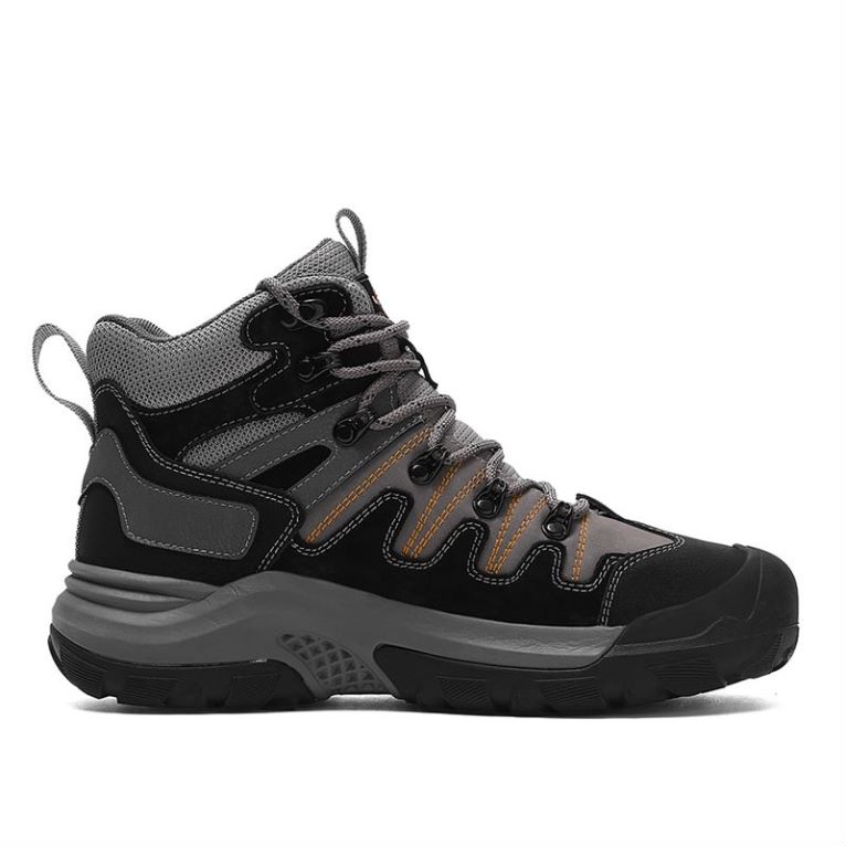 Jeep Abrasion Resistant Mid top Hiking Shoes Men’s Black Gray