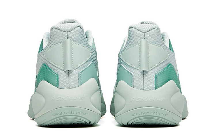 Anta Cushioning Slip Resistant Abrasion Resistant Low top Basketball Shoes Men’s Pea Green