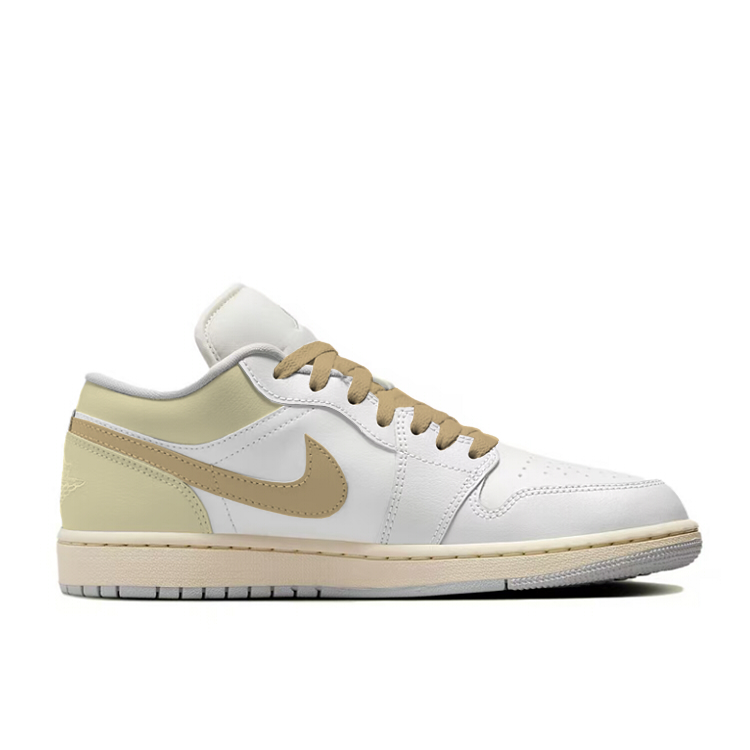 Jordan Air Jordan 1 Low top Vintage Basketball Shoes Women’s Yellow White