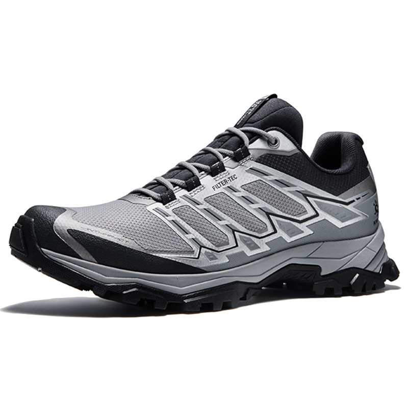 KAILAS Slip Resistant, Abrasion Resistant, Waterproof, And Breathable Low top Hiking Shoes Men’s Metallic Silver Gray