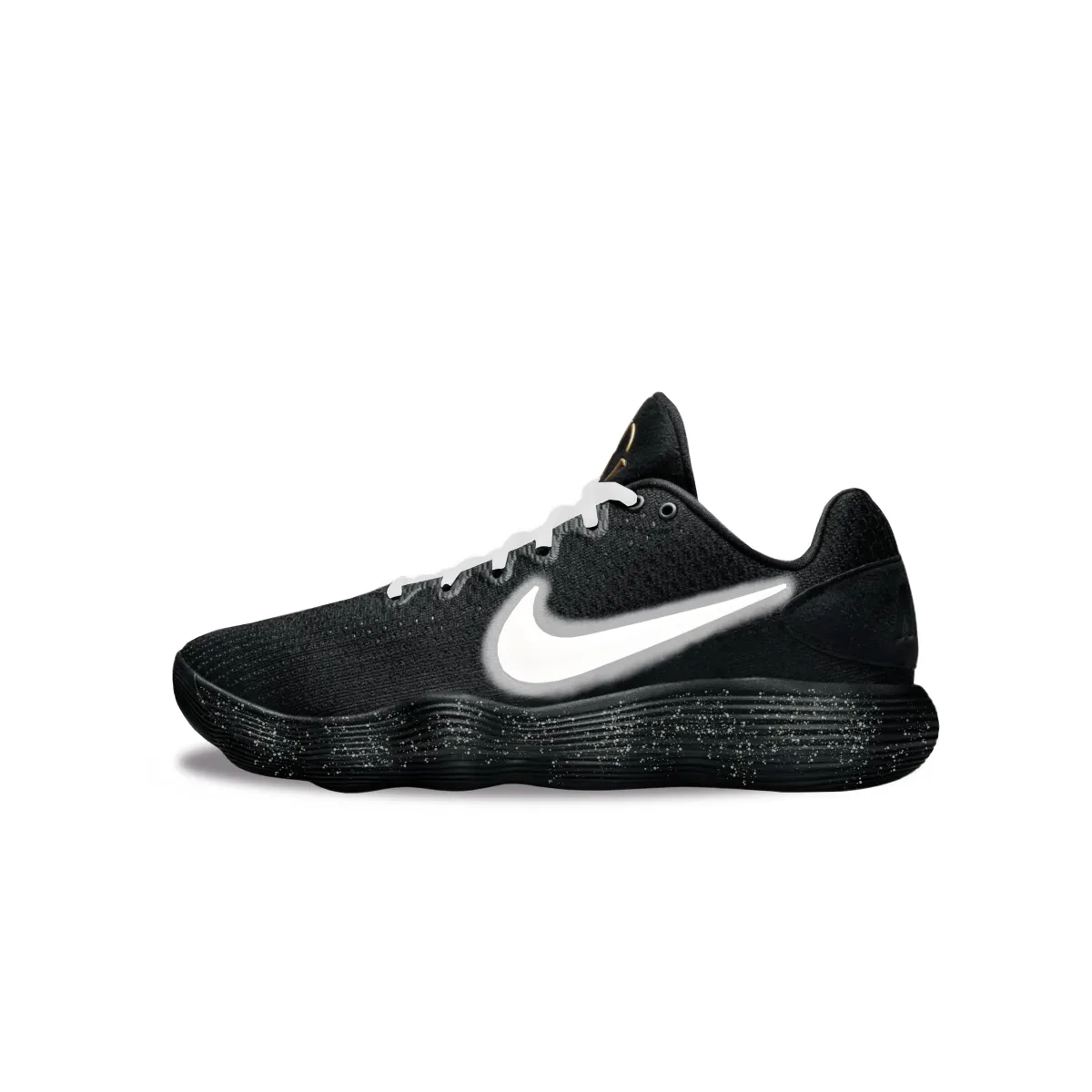Nike Hyperdunk 2017 Abrasion Resistant Low top Basketball Shoes Men's Black White