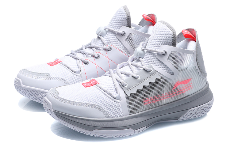 Li Ning Wowls Textile, Synthetic Leather, TPU Cushioning Slip Resistant Abrasion Resistant Breathable Rebound Mid top