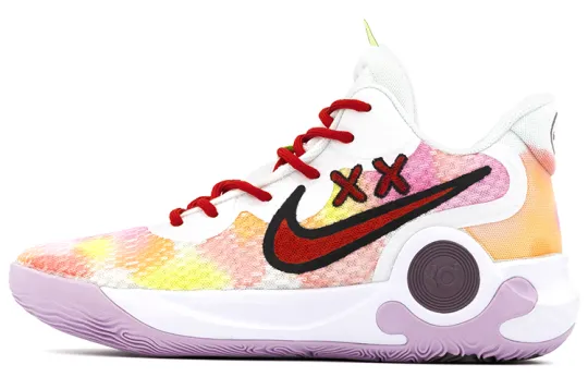 Nike KD Trey 5 IX Mid top Vintage Basketball Shoes Unisex White Purple