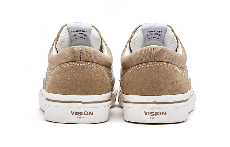 Vision Street Wear Stick Low top Skateboard Shoes Unisex Milk Tea