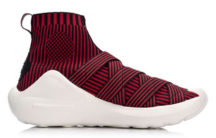 Li Ning Essence High top Vintage Basketball Shoes Men’s Black Red