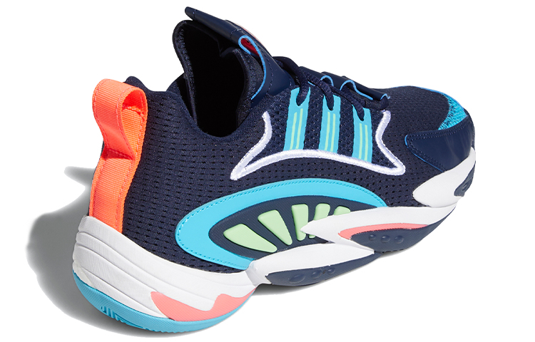 Мужские кроссовки adidas originals Crazy BYW 2.0 (сине-зелено-розовые) — Синий / зелёный / розовый — фото 4
