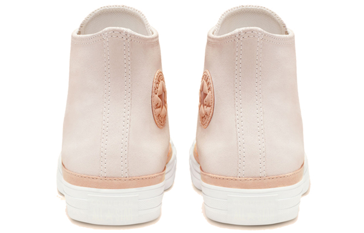 Кеды Converse Chuck Taylor All Star Vachetta Leather Trim (розовый / белый) — фото 4
