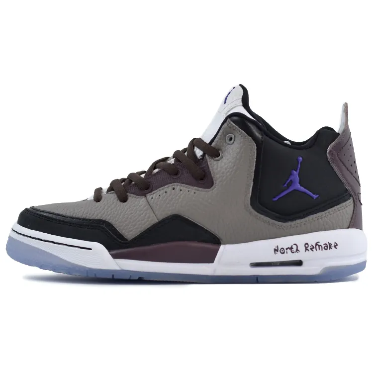 Jordan Courtside 23 North Latitude Mocha 4 Slip Resistant Abrasion Resistant Mid top Vintage Basketball Shoes Men's