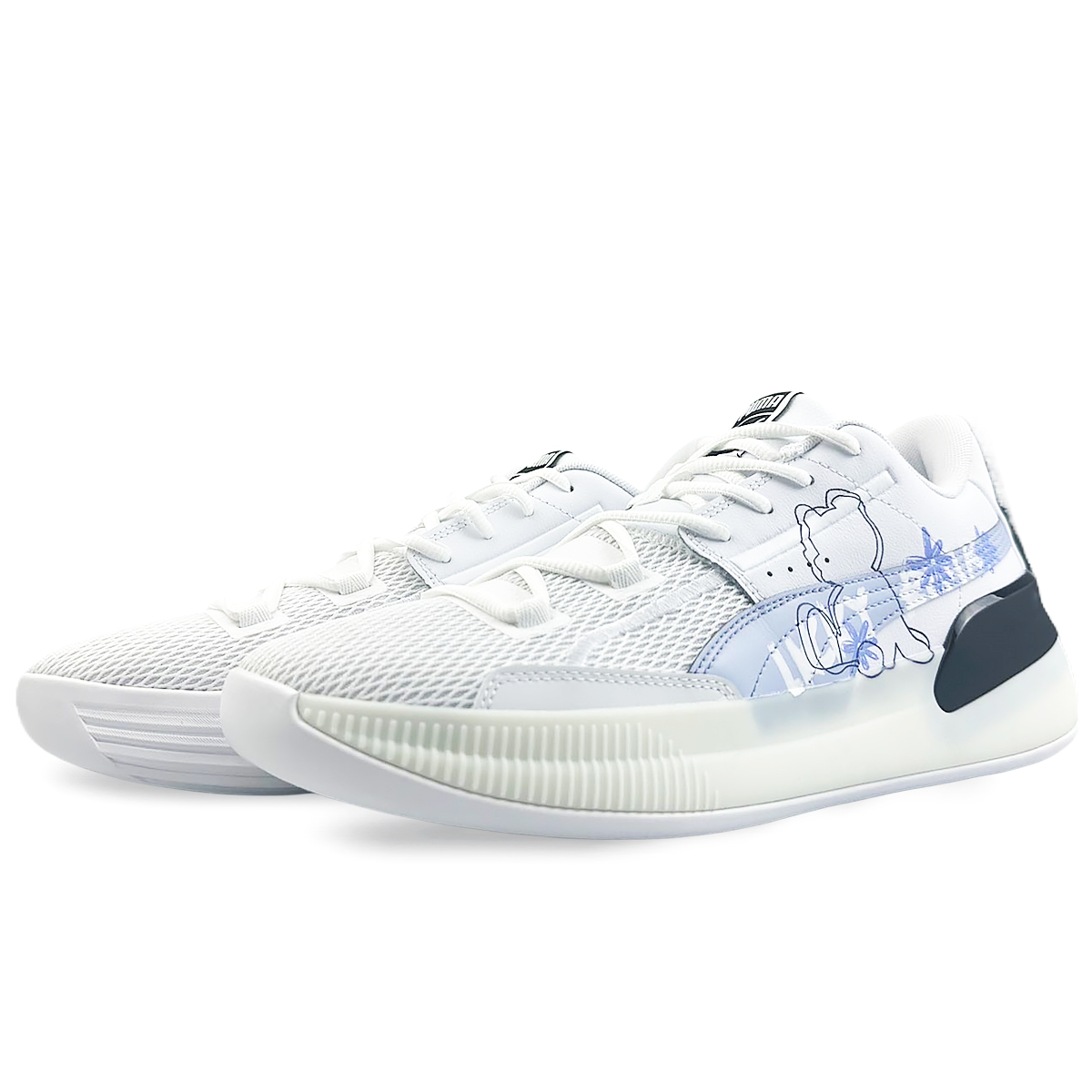 PUMA Clyde Hardwood Slip Resistant Lightweight Non slip Lightweight Low top Performance Basketball Shoes Men’s
