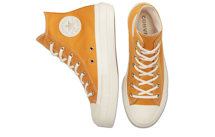 Женские кеды Converse Chuck Taylor All Star Elevated Gold Platform (желтый) — Жёлтый — фото 4