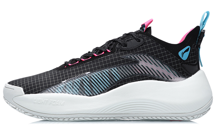 Li Ning Badfive 1 Basketball Shoes Unisex Low Top Black/Blue/Pink