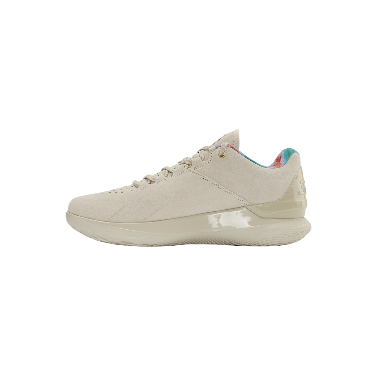 Under Armour Curry 1 Leather Slip Resistant Low top Basketball Shoes Unisex Brown