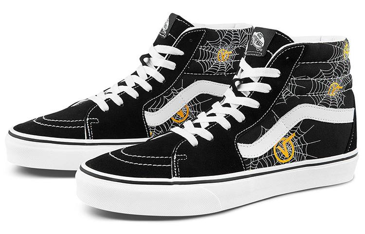 Кеды Vans SK8 (черно-бело-желтые) — фото 2