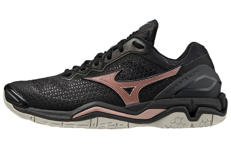 Mizuno Wave Stealth 5 Low Tops Training Shoe Black Pink