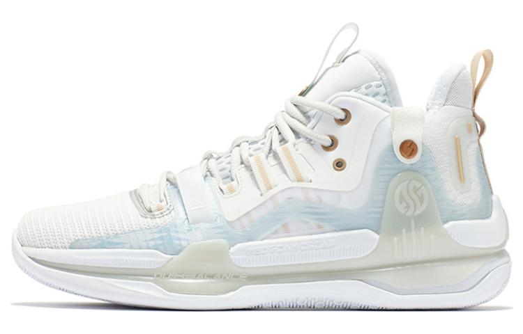 361° AG1 Pro Basketball Shoes Men’s Mid Top Silver White
